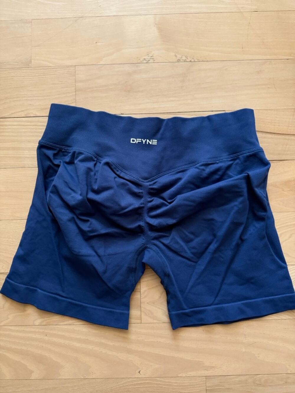 Dfyne Navy Biker Shorts